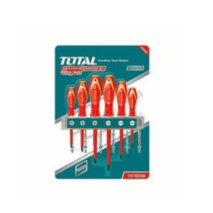 طقم مفك عازل 6ق توتال  0161109