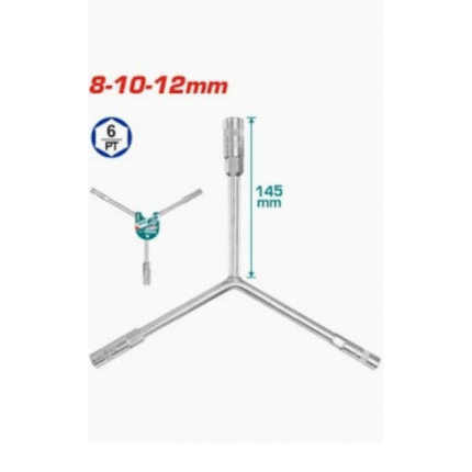 مفتاح ثلاثى راس توتال 99082